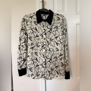 CATHERINE MALANDRINO FOR DESIGN NATION Paris Eiffel Tower Hearts Shirt